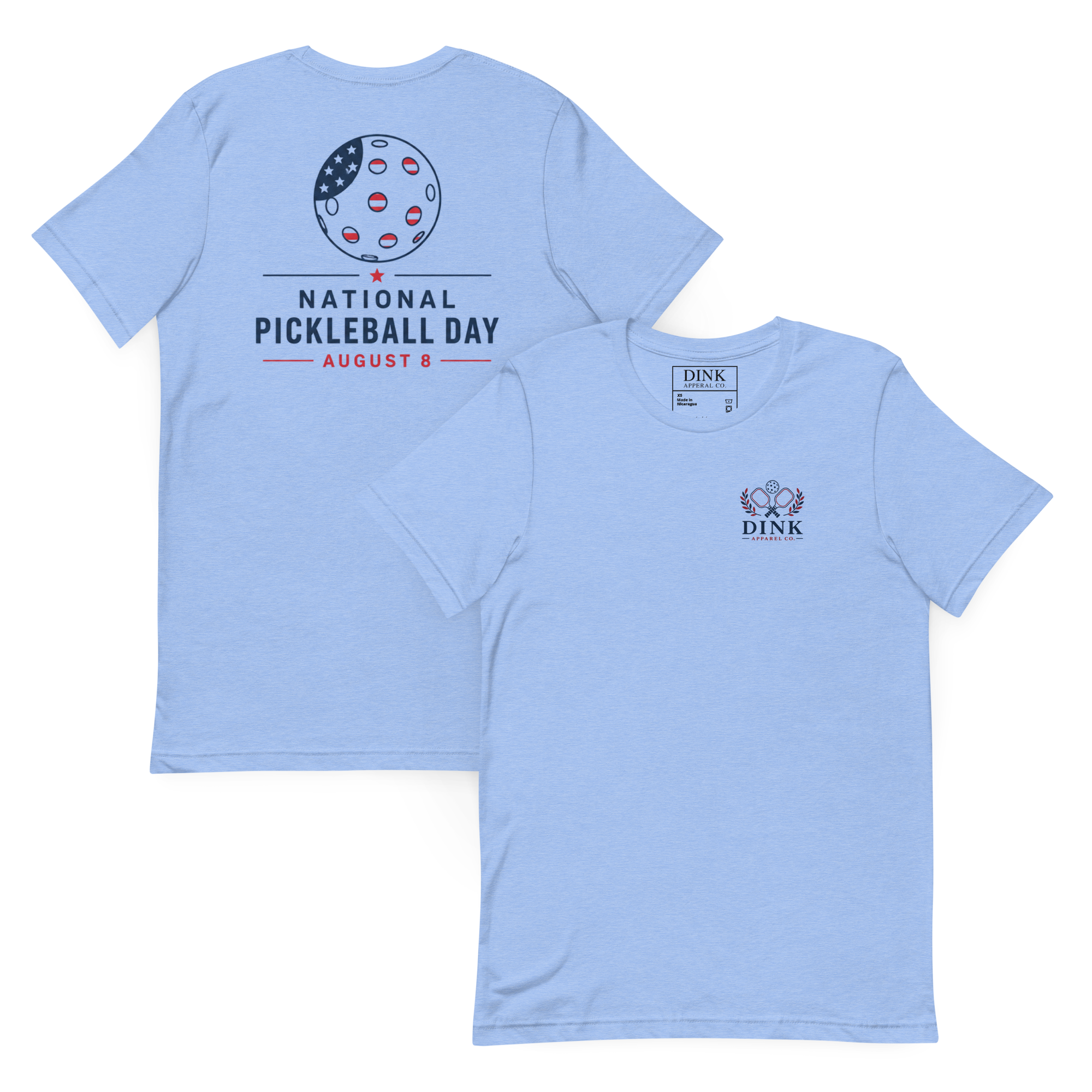 National Pickleball Day Tee — August 8 | Stars, Stripes, and the Perfect Dink