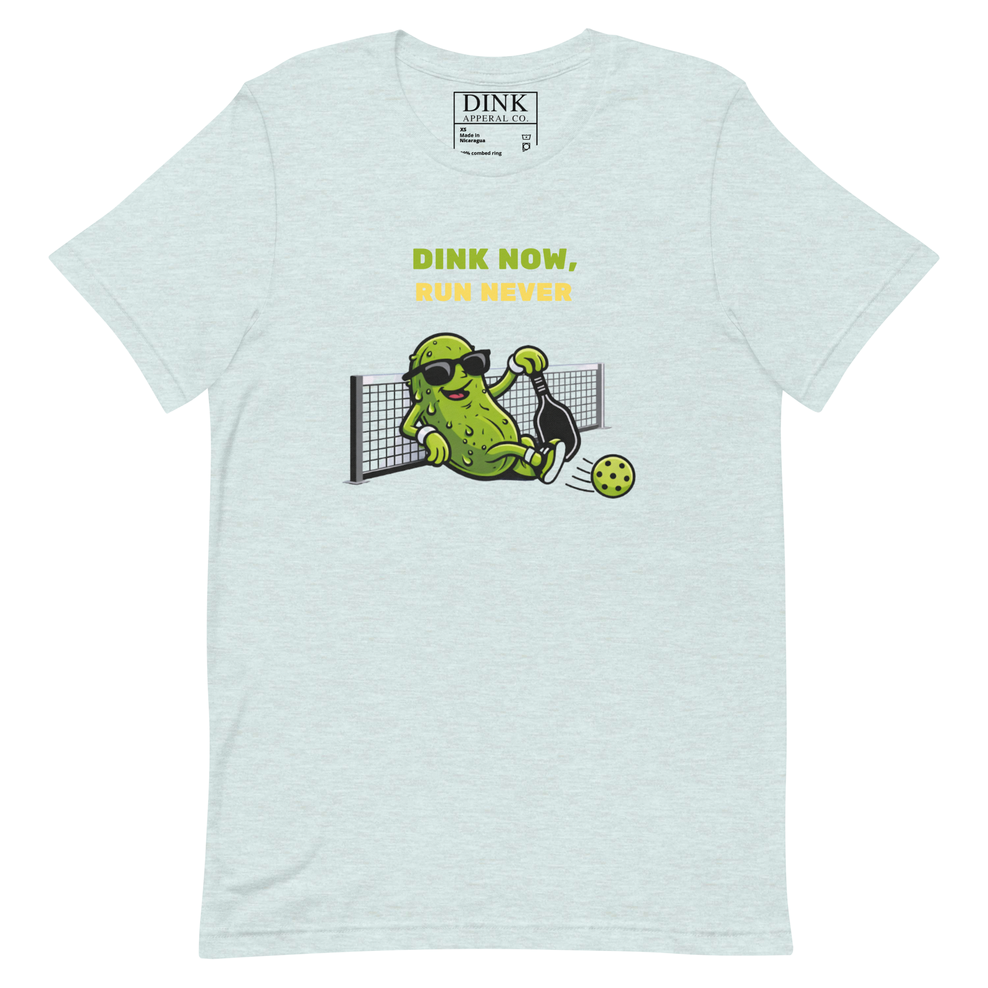 Dink Now, Run Never Tee — Strategic Laziness, Perfected