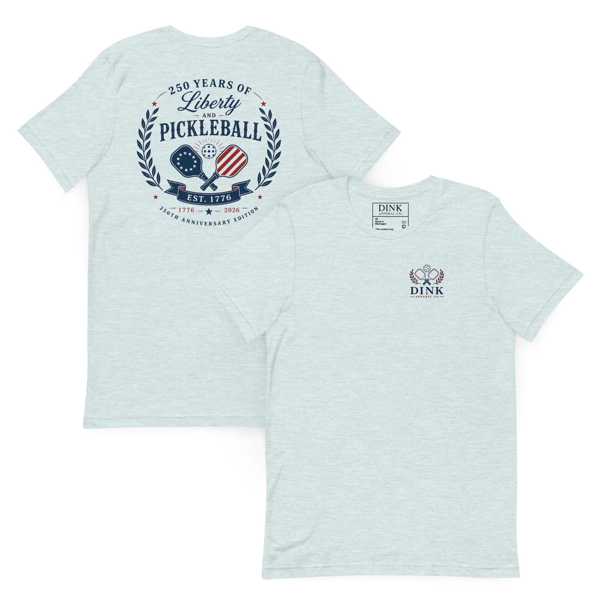 250 Years of Liberty and Pickleball Tee — Est. 1776 | 250th Anniversary Edition