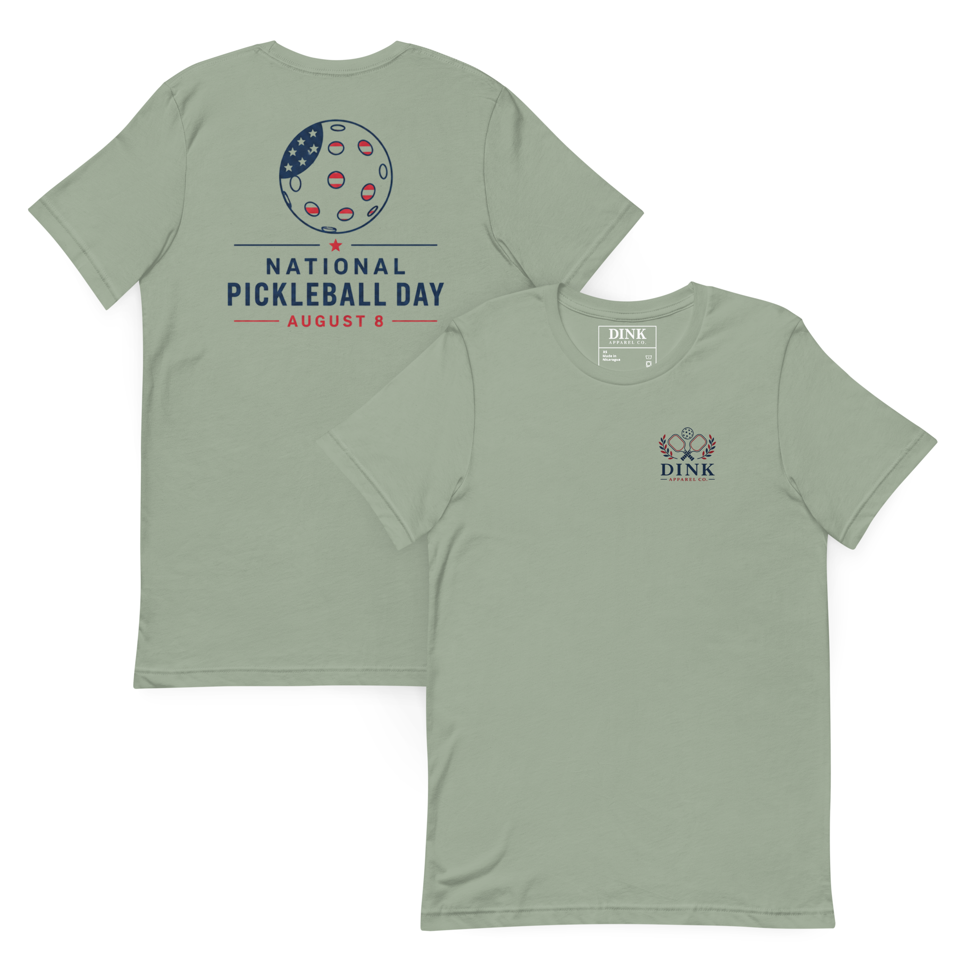 National Pickleball Day Tee — August 8 | Stars, Stripes, and the Perfect Dink
