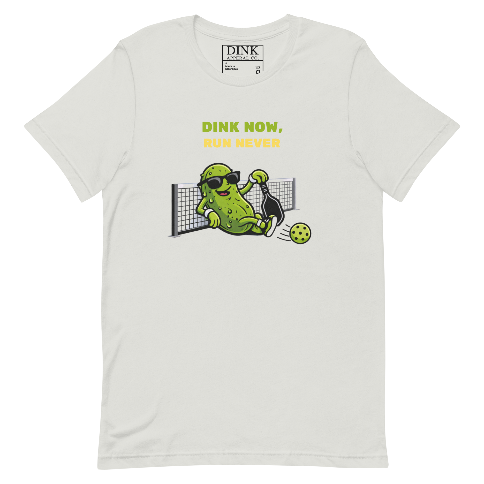 Dink Now, Run Never Tee — Strategic Laziness, Perfected