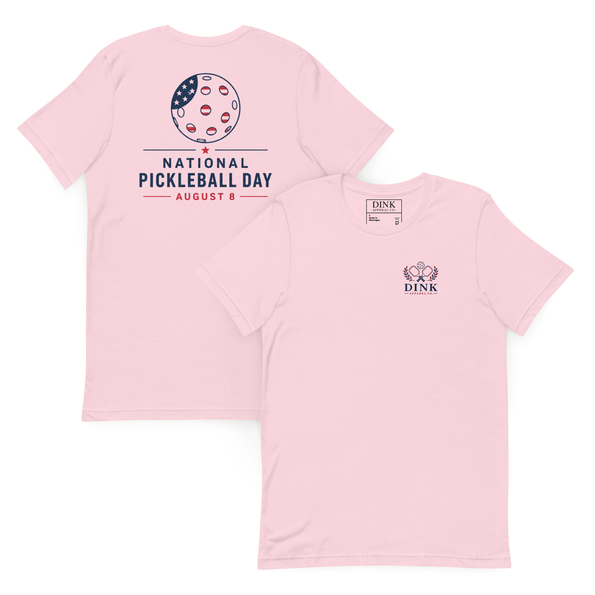 National Pickleball Day Tee — August 8 | Stars, Stripes, and the Perfect Dink