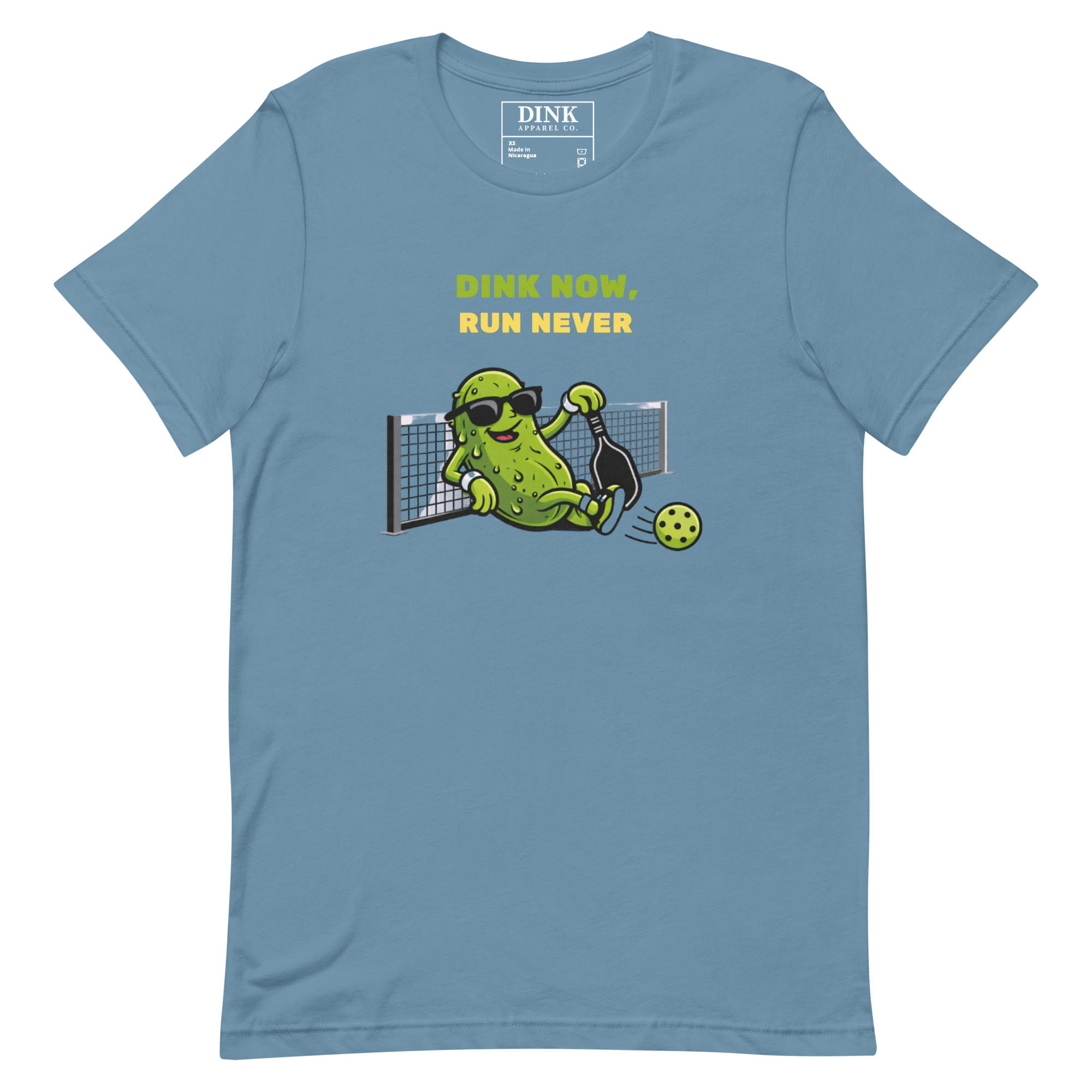 Dink Now, Run Never Tee — Strategic Laziness, Perfected