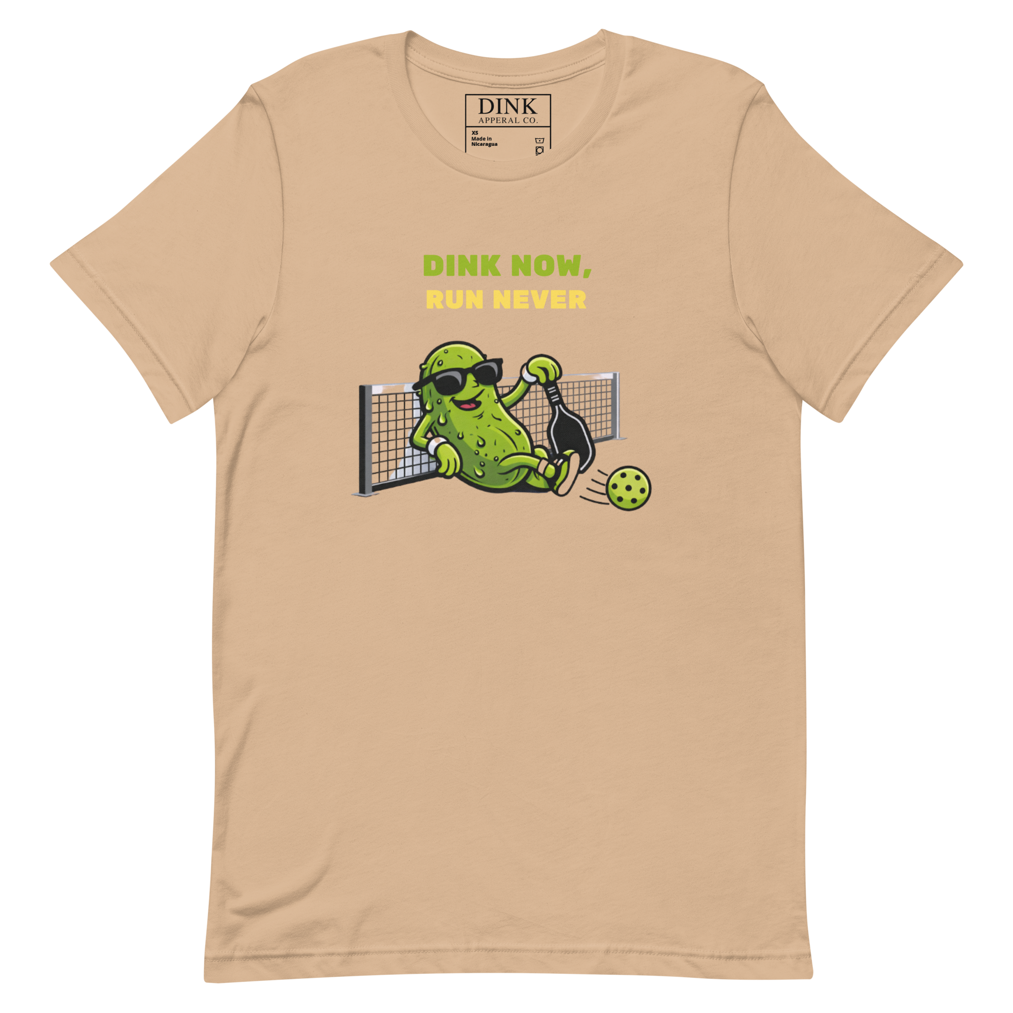 Dink Now, Run Never Tee — Strategic Laziness, Perfected
