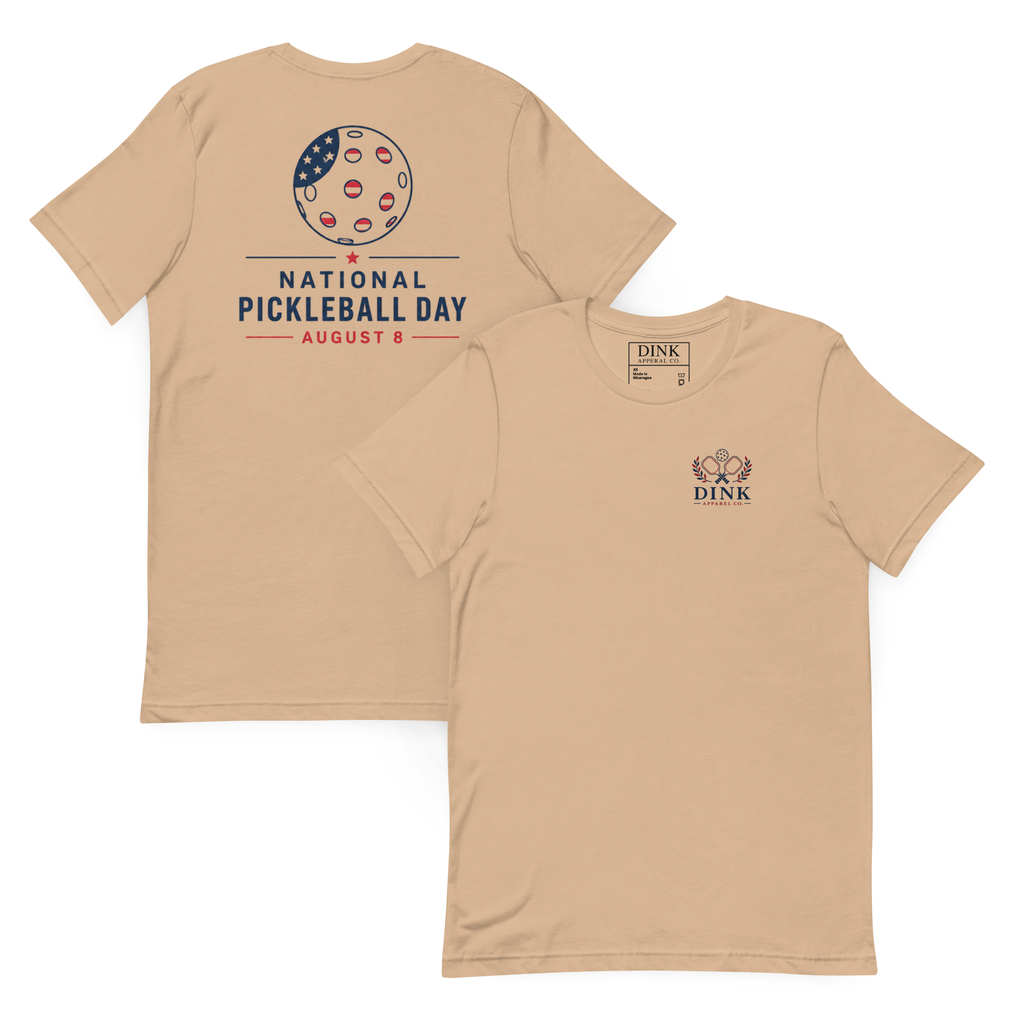 National Pickleball Day Tee — August 8 | Stars, Stripes, and the Perfect Dink