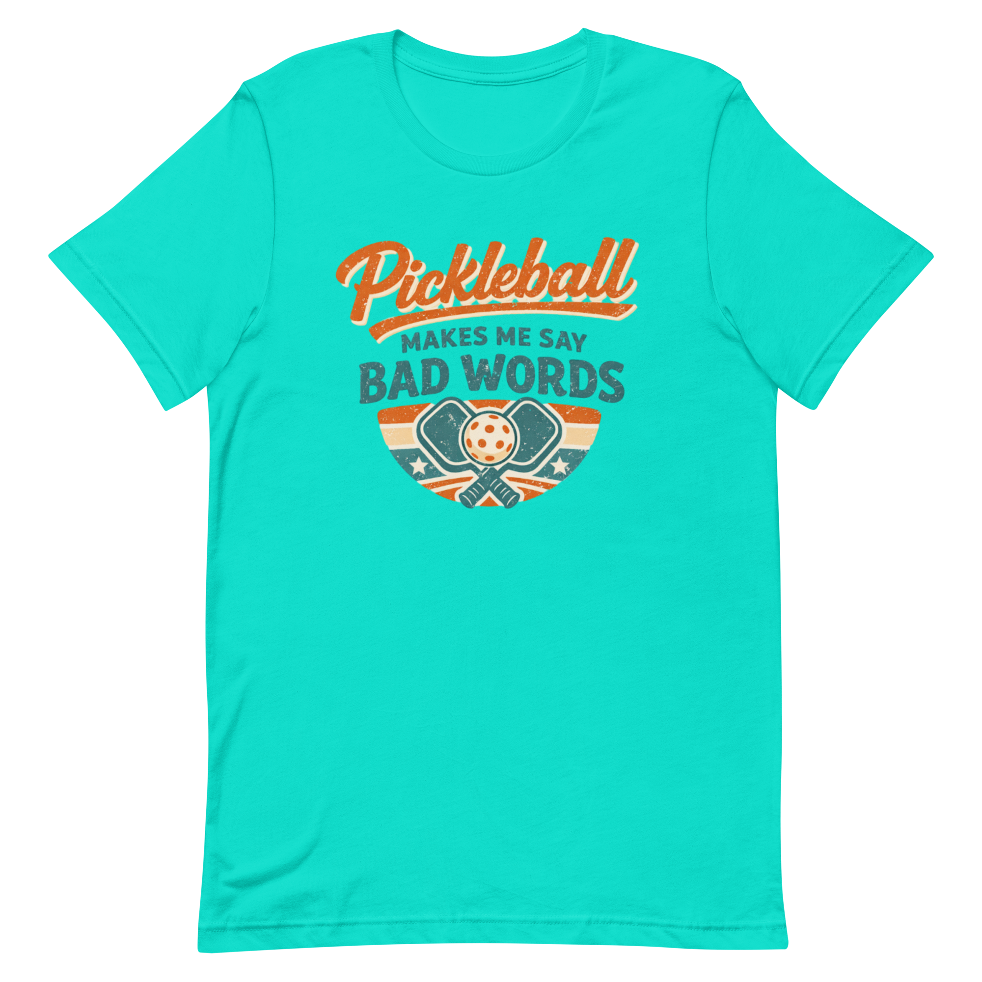Pickleball Makes Me Say Bad Words Tee — Fair Warning, Not an Apology