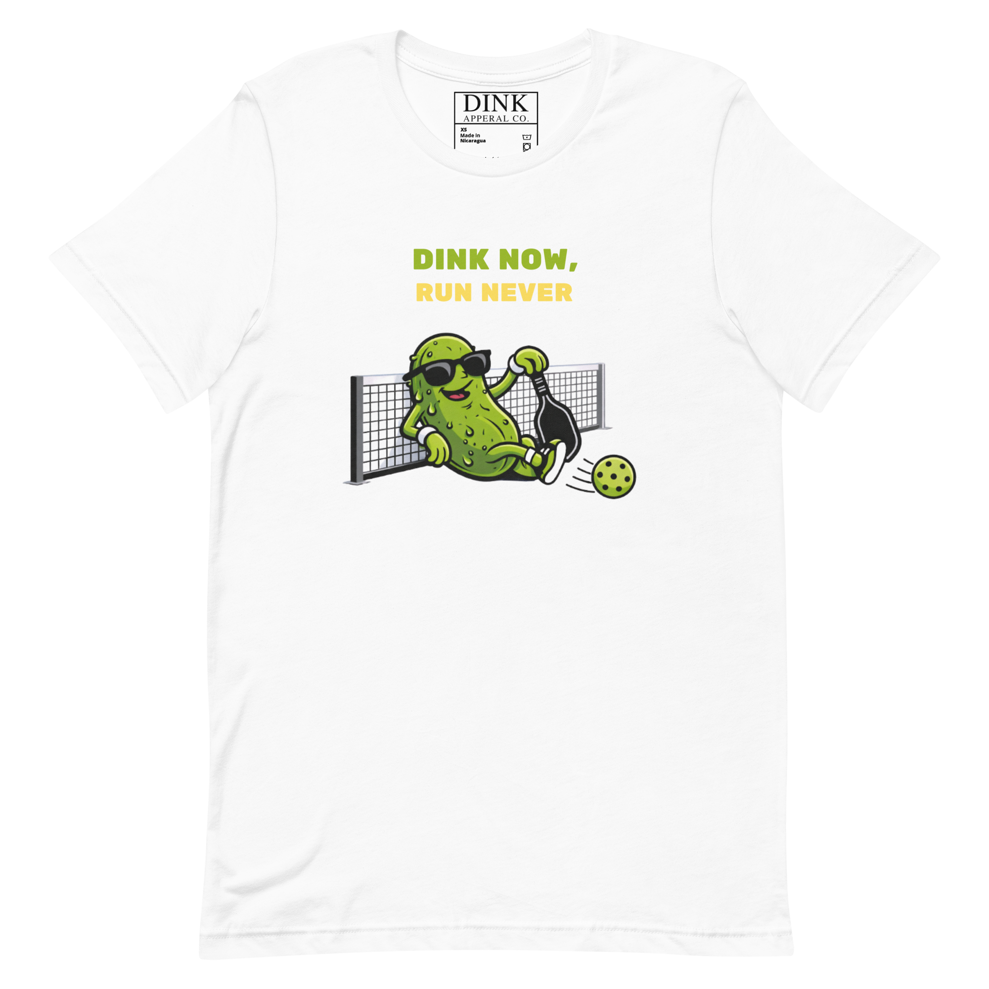 Dink Now, Run Never Tee — Strategic Laziness, Perfected