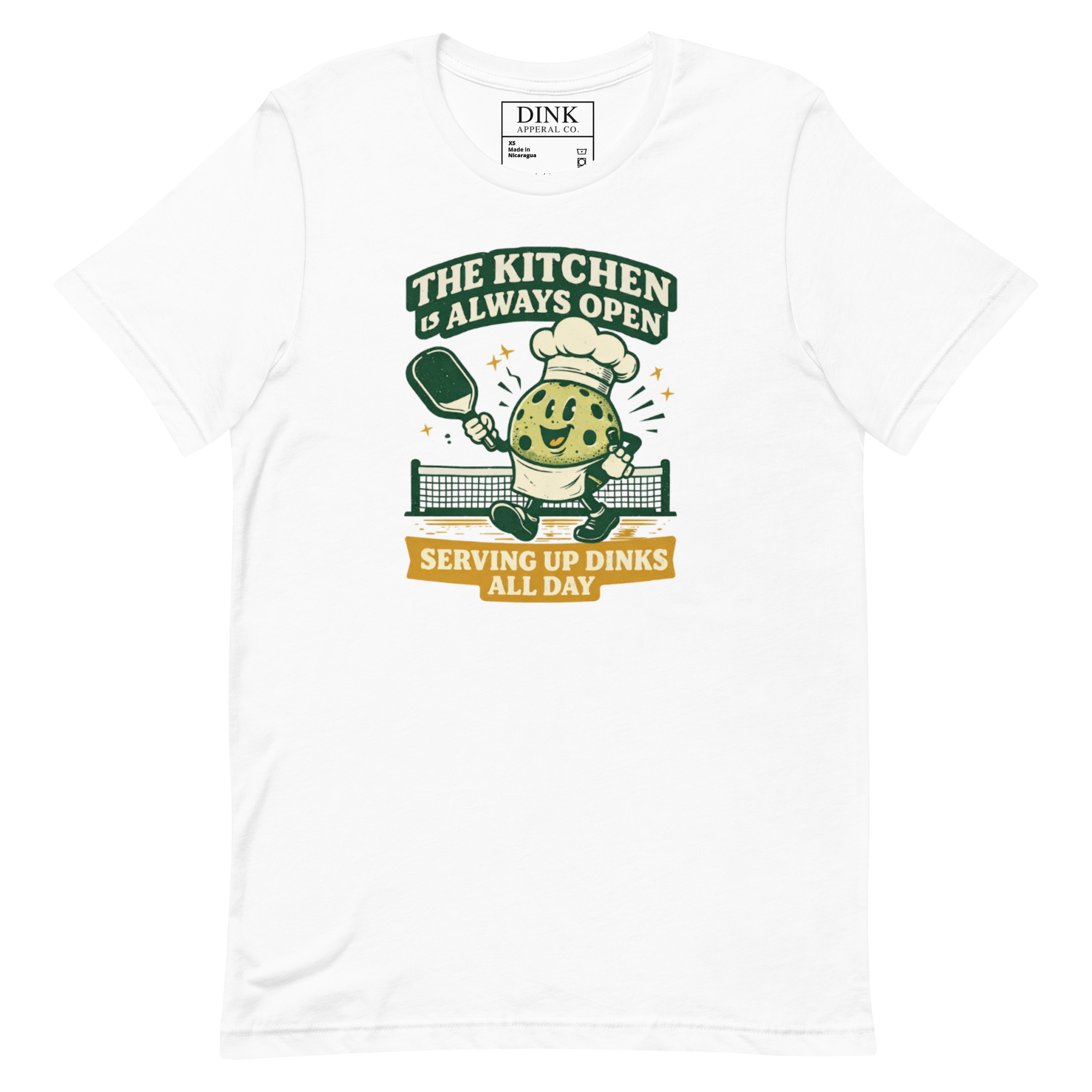 The Kitchen Is Always Open Tee — Serving Up Dinks All Day