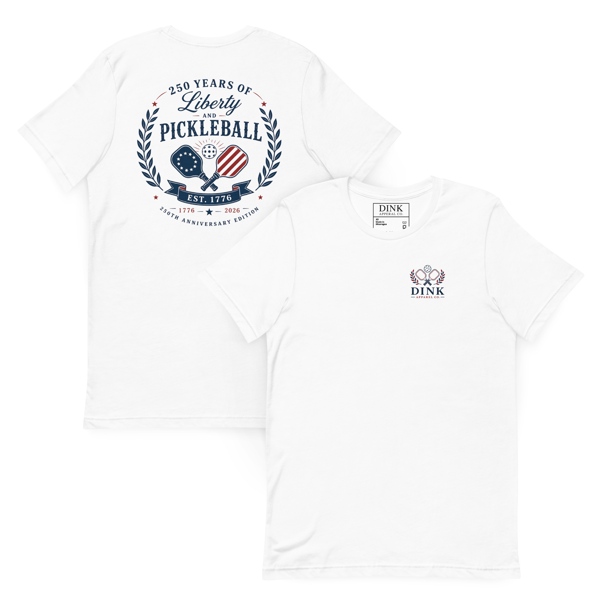 250 Years of Liberty and Pickleball Tee — Est. 1776 | 250th Anniversary Edition