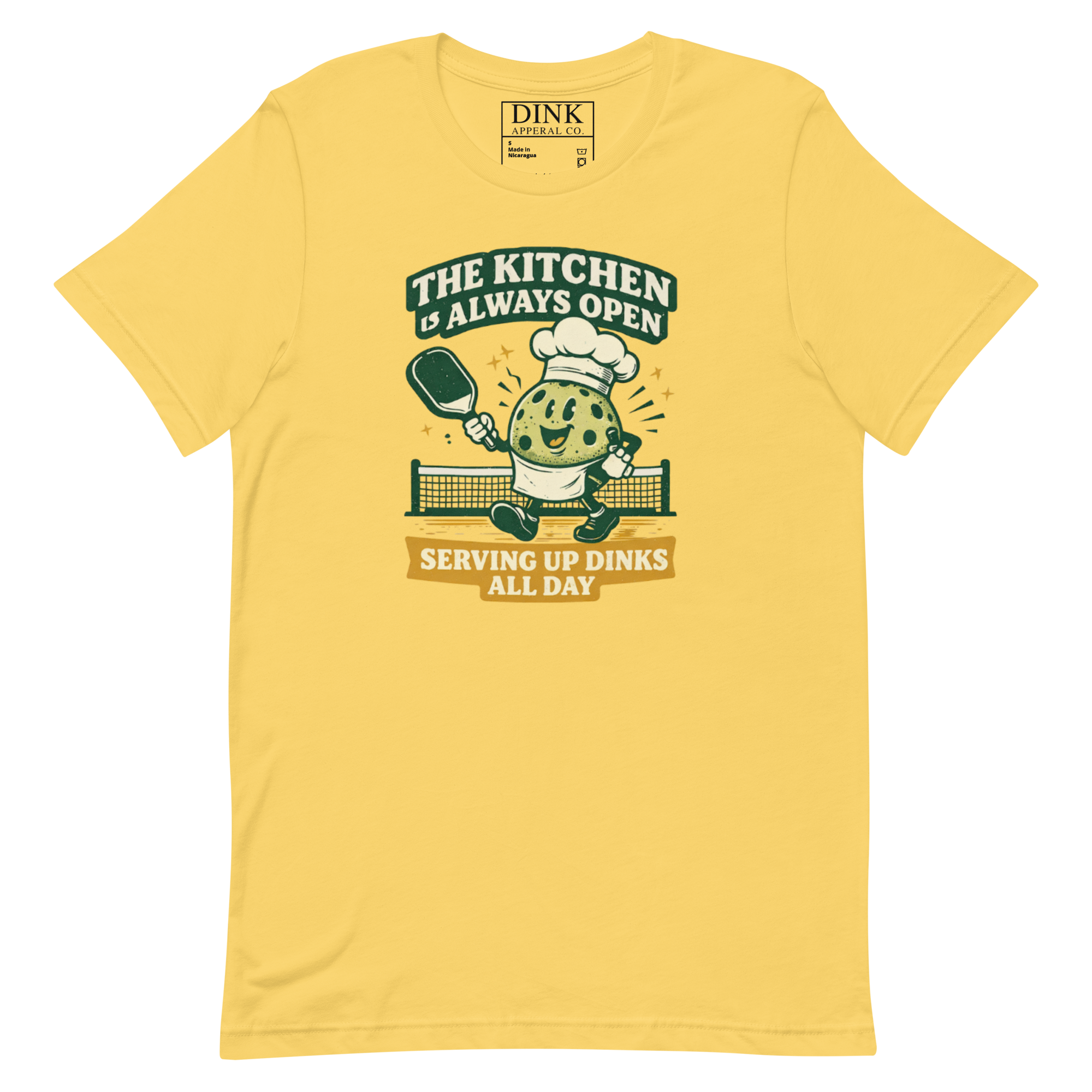 The Kitchen Is Always Open Tee — Serving Up Dinks All Day